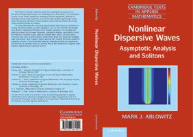 Nonlinear Dispersive Waves: Asymptotic Analysis and Solitons 1107664101 Book Cover