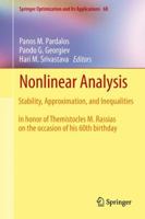 Nonlinear Analysis: Stability, Approximation, and Inequalities 1461434971 Book Cover