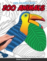 Zoo animals kids Coloring Book: for older kids preteens boys girls 9,10,11,12 activity fun creative coloring artistic B083XVHDWM Book Cover