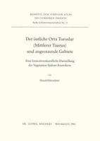 Der ?stliche Orta Toroslar (Mittlerer Taurus) und Angrenzende Gebiete : Eine Formationskundliche Darstellung der Vegetation S?dost-Anatoliens 3882262001 Book Cover