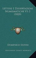 Lettere E Dissertazioni Numismatiche V1-3 (1820) 116017864X Book Cover