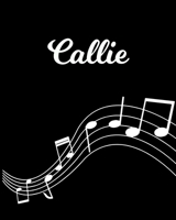 Callie: Sheet Music Note Manuscript Notebook Paper - Personalized Custom First Name Initial C - Musician Composer Instrument Composition Book - 12 Staves a Page Staff Line Notepad Notation Guide - Cre 1703904338 Book Cover