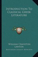 Introduction to Classical Greek Literature 1021649422 Book Cover