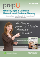 PrepU for Ricci, Kyle,  Carman's Maternity and Pediatric Nursing 149634278X Book Cover