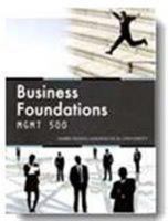 Business Foundations - BUSW 500 1337050490 Book Cover