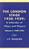 The London Stage 1930-1939 0810823497 Book Cover