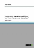 Lernstrategien - �berblick und Umfrage zum Thema Lernen in der Grundschule 3638714438 Book Cover