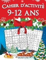 Cahier d'activité 9-12 ans: 200 Sudoku et mots croisés en gros caractères avec des solutions - Augmentez la mémoire et la logique - Édition de Noël B08L151T8J Book Cover