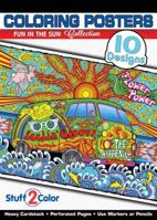 Fun In The Sun - Premium Coloring Poster Tablet Book (10 Designs) 0990867889 Book Cover