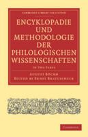 Encyklopadie Und Methodologie Der Philologischen Wissenschaften 1017860653 Book Cover