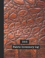 Fabric inventory log book: Large Journal for the sewing lover, machinist, designer or small business to keep a record of fabric sourced for project ... mock crock leather effect cover art design B083XTH35Y Book Cover