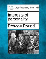 Interests Of Personality 1240131240 Book Cover