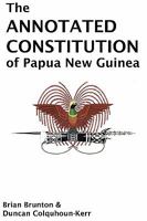 The annotated constitution of Papua New Guinea 9980840064 Book Cover