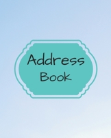 address book: Little blue Book of Addresses Large Address Book with Name, Address, Home, Mobile, Email, Birthday and Notes B084QL31WB Book Cover