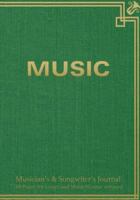 Musician's & Songwiter's Journal 160 Pages for Lyrics and Music (Guitar Version): Notebook for Composition and Songwriting, 7"x10," Red Radial Grunge Cover, 160 Numbered Pages - Ruled Page on Left, Mu 1505685656 Book Cover