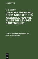 Von Kase-Pappel Bis Maltheserkreuz 3112443179 Book Cover
