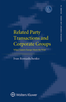 Related Party Transactions and Corporate Groups: When Eastern Europe Meets the West 9403517018 Book Cover