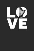 Love: Harfe Terminplaner A5 mit Wochenkalender & Monatsplaner 2020 - Ich Liebe Harfe - Geschenk f�r Harpisten 1706894066 Book Cover