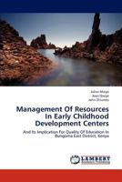 Management Of Resources In Early Childhood Development Centers 3846542032 Book Cover