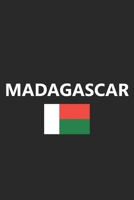 Madagascar: Flag Country Notebook Journal Lined Wide Ruled Paper Stylish Diary Vacation Travel Planner 6x9 Inches 120 Pages Gift 1673821898 Book Cover
