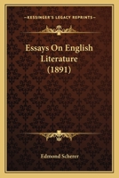 Essays on English Literature 0548757054 Book Cover