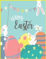HAPPY Easter: Coloring book This is a fun book. I have a lot of funny cartoons in this book and a lot of tempting moments that will touch your mind. B08XFQXMZ1 Book Cover