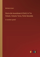 Storia dei musulmani di Sicili; In Tre Volumi, Volume Terzo, Parte Seconda: in caratteri grandi (Italian Edition) 3368374486 Book Cover
