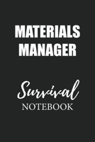 Materials Manager Survival Notebook: Small Undated Weekly Planner for Work and Personal Everyday Use Habit Tracker Password Logbook Music Review Playlist Diary Journal 1706350708 Book Cover