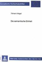 Die Semantische Einheit 3820499792 Book Cover