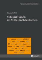 Subjunktionen Im Mittelhochdeutschen 3631718039 Book Cover