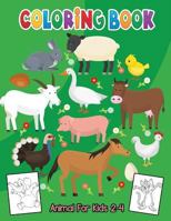 Animal Coloring Books for Kids 2-4: Activity Book for Smile and Happiness 1799081400 Book Cover