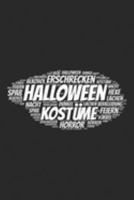 Halloween: Notizblock A5 120 Seiten | Punktraster | Notizbuch als Wortwolke | Deine Notizen, Termine, Planung, Tagebuch oder Organisation (German Edition) 1691595357 Book Cover