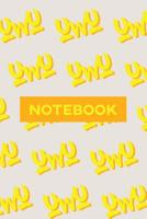 Notebook: Uwu Cuteness Overload Yellow Orange Typography Meme 1091325219 Book Cover