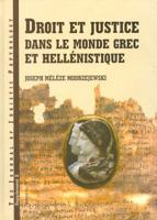 Droit Et Justice Dans Le Monde Grec Et Hellenistique 8391825094 Book Cover
