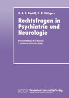 Rechtsfragen in Psychiatrie Und Neurologie 3824421380 Book Cover