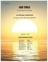 Percussion Ensemble - END TIMES: Sheet Music B0G58B3G3X Book Cover