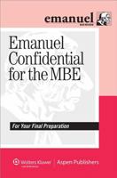 Emanuel Confidential for the MBE 0735594090 Book Cover
