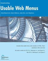 Constructing Usable Web Menus 1590591860 Book Cover