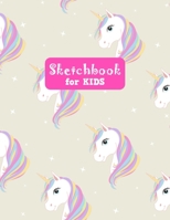 Sketchbook for Kids: Adorable Unicorn Large Sketch Book for Drawing, Writing, Painting, Sketching, Doodling and Activity Book- Birthday and Christmas ... Teens and Women - Nathalie Modern Press # 032 1655734695 Book Cover