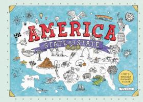 America State by State: Fifty Removable Placemats to Color 0062571672 Book Cover
