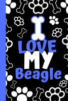 I Love My Beagle: Cute Compact Dog Lover Gift - Small Lined Notebook (6" x 9") 169435802X Book Cover
