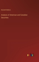 Analysis of American and Canadian Securities 336880507X Book Cover