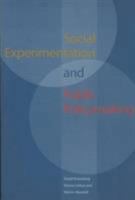 Social Experimentation and Public Policymaking 087766711X Book Cover