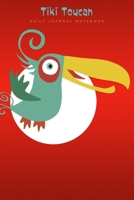 Tiki Toucan Daily Journal Notebook: 6 X 9 Notebook 120 Blank Lined Pages 1695356128 Book Cover