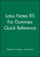 Lotus Notes R5 for Dummies Quick Reference 0764503197 Book Cover