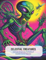 Celestial Creatures: Intricate Grayscale Portraits of Extraterrestrial Species B0C5GNJD1W Book Cover