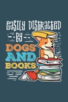 Easily Distracted by Dog and Books: Librarian Notebook College Blank Lined 6 x 9 inch 110 pages -Notebook for Librarian Journal for Writing- Reading book Lovers Notebook for Girls-Gift for Kid Student 1673983529 Book Cover
