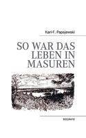 So war das Leben in Masuren 3833483148 Book Cover