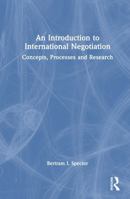 An Introduction to International Negotiation: Concepts, Processes and Research 1041070837 Book Cover