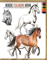 Horse coloring book: The Wonderful World of Horses Coloring Book for Adults B08L2PZDGT Book Cover